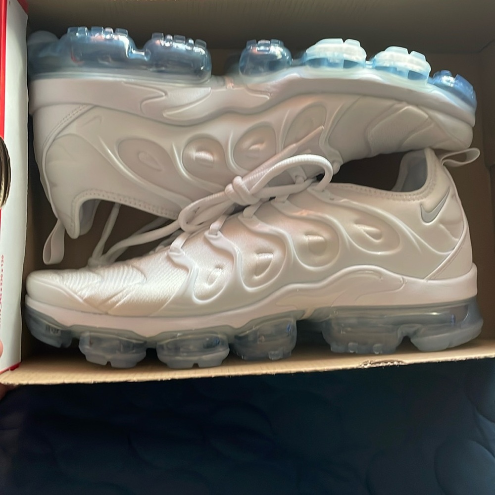 Nike VaporMax Plus White/White Pure Platinum Men 11.5